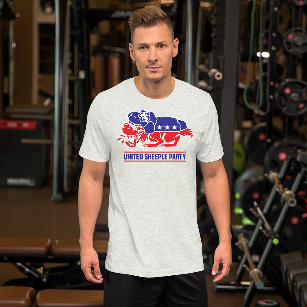 united sheeple party - (wolf in sheep's clothing) short-sleeve unisex t-shirt