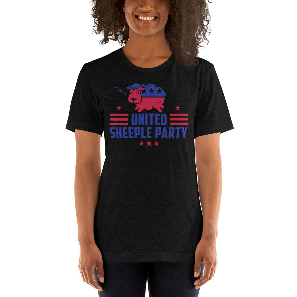 united sheeple party (cute) short-sleeve unisex t-shirt