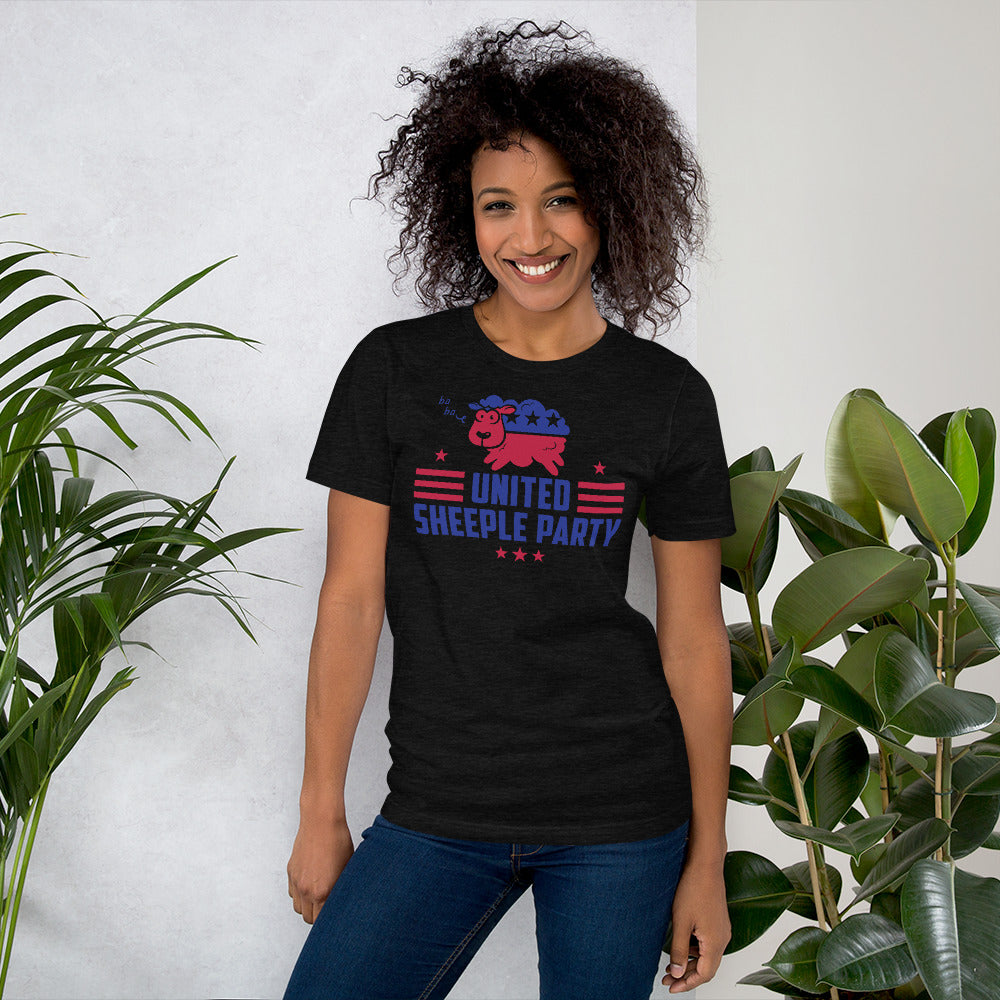 united sheeple party (cute) short-sleeve unisex t-shirt