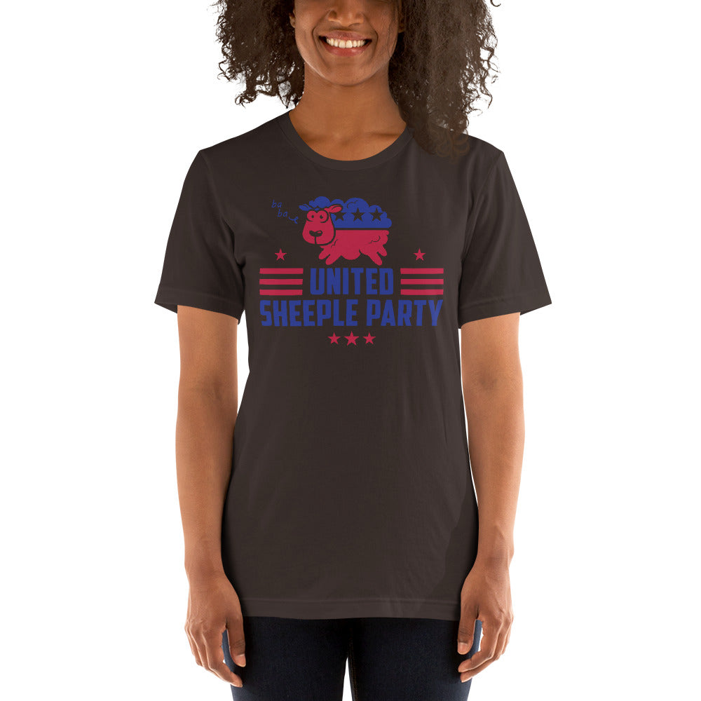 united sheeple party (cute) short-sleeve unisex t-shirt