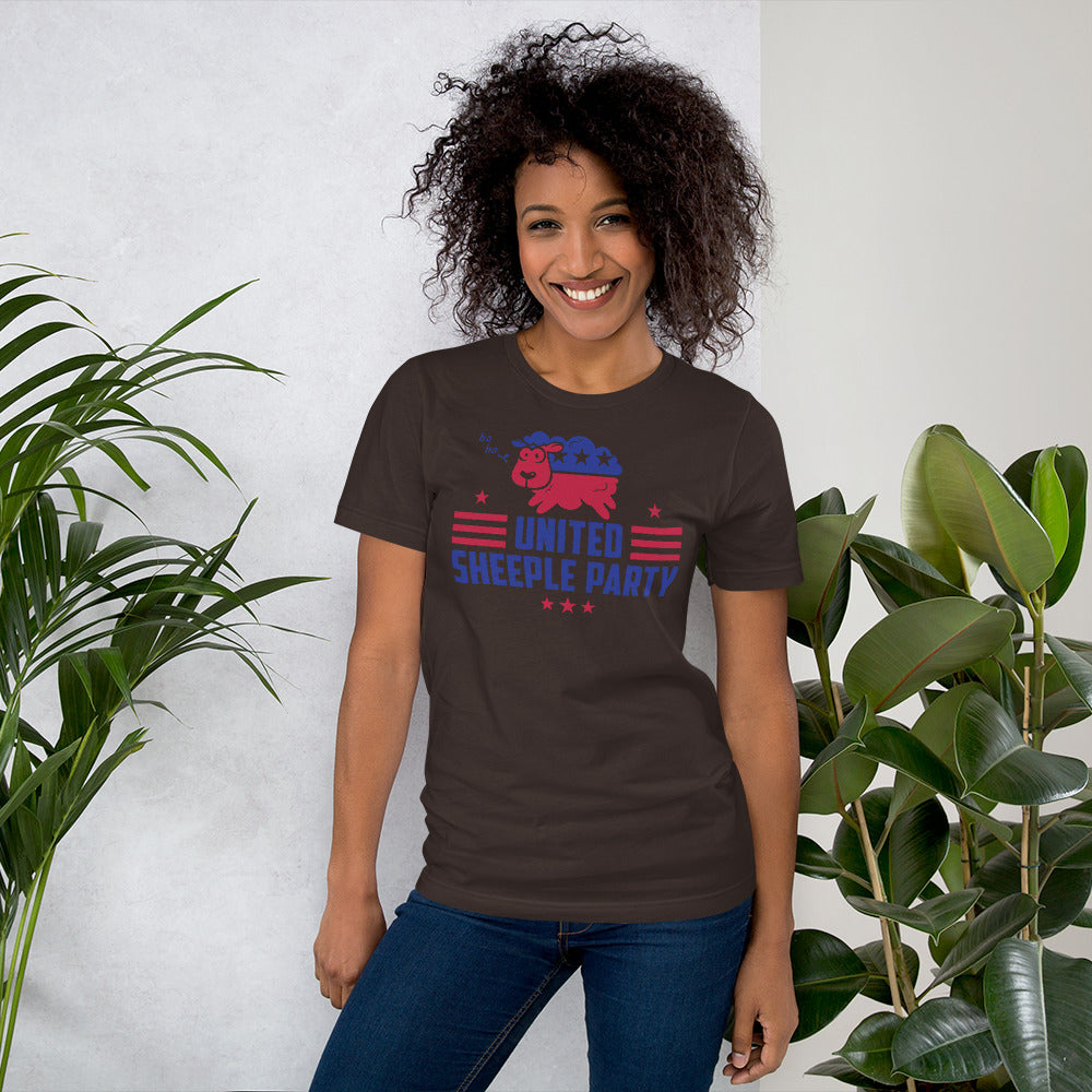 united sheeple party (cute) short-sleeve unisex t-shirt