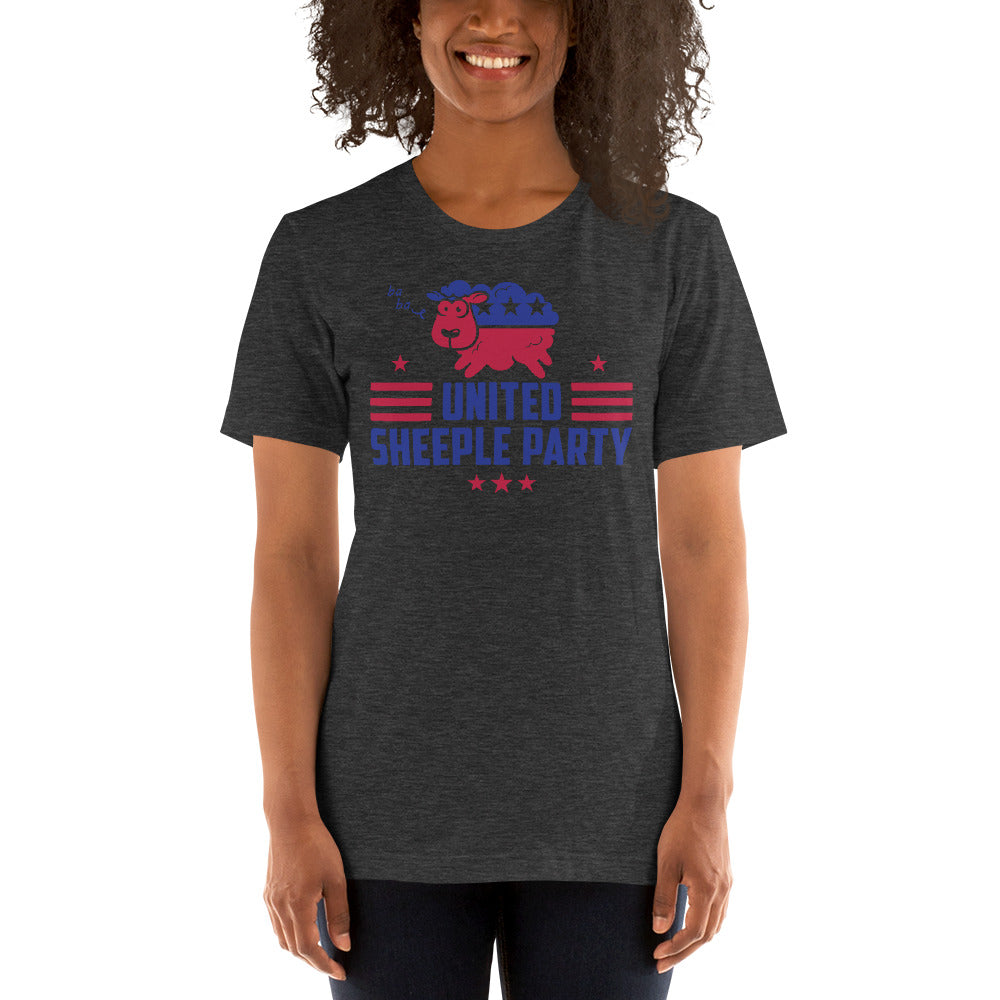 united sheeple party (cute) short-sleeve unisex t-shirt