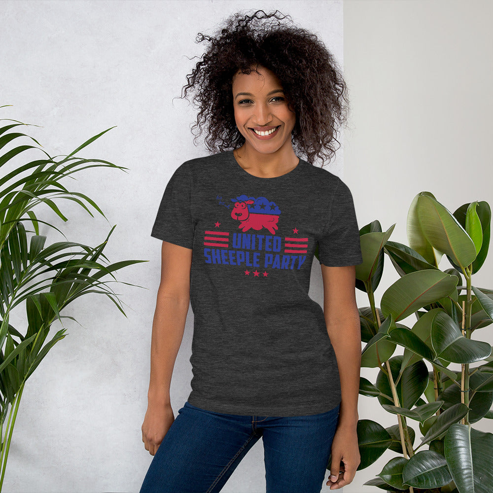 united sheeple party (cute) short-sleeve unisex t-shirt
