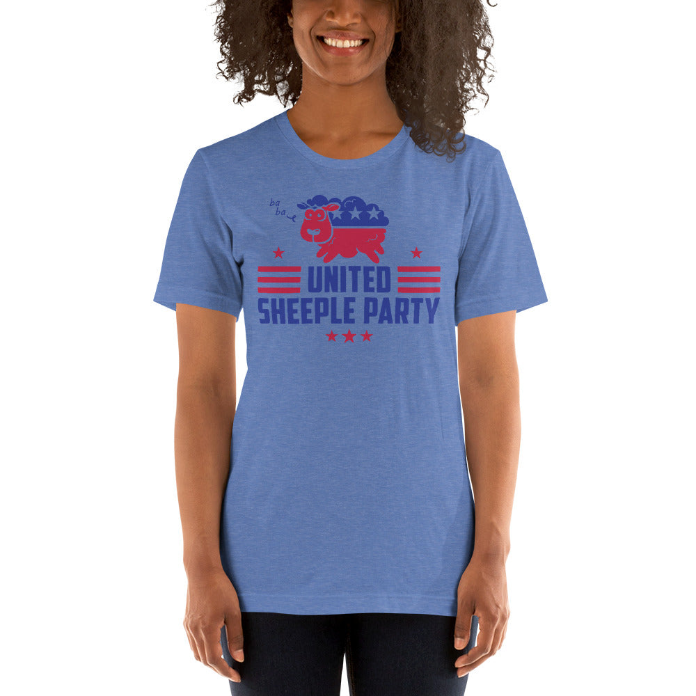 united sheeple party (cute) short-sleeve unisex t-shirt