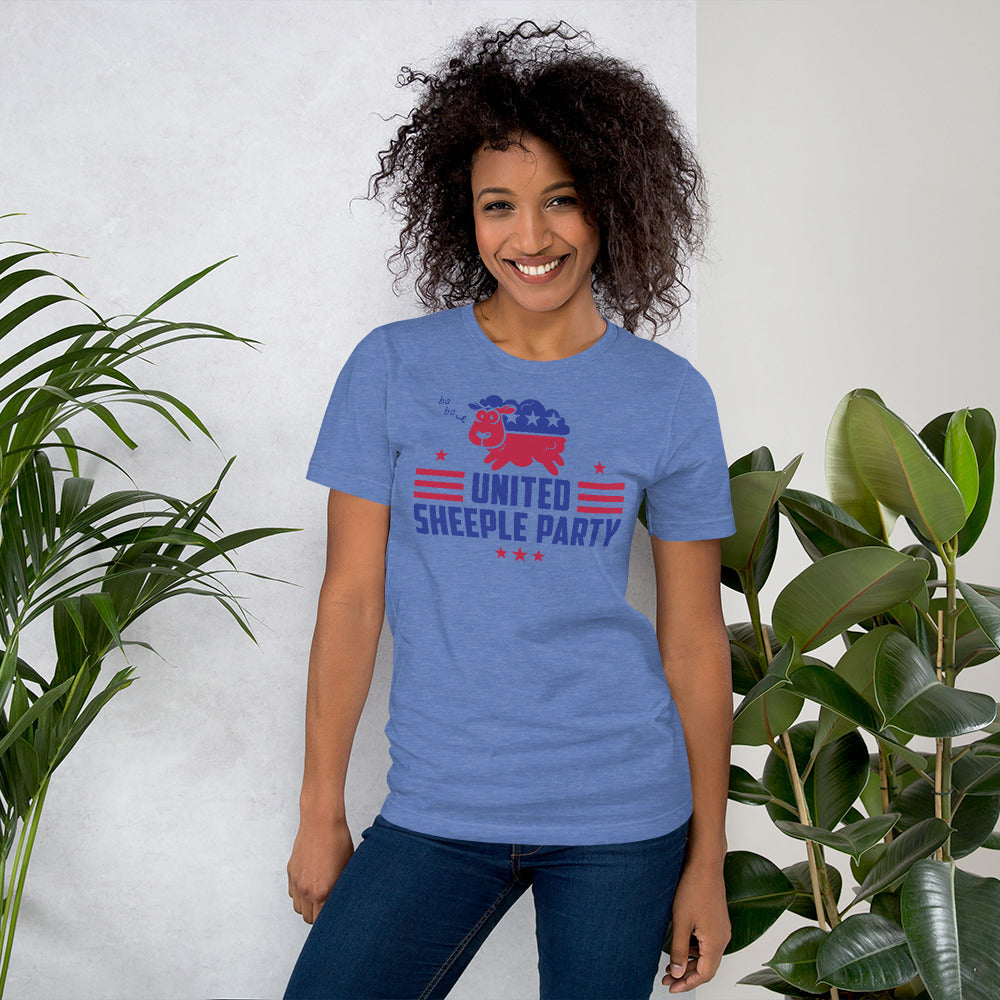 united sheeple party (cute) short-sleeve unisex t-shirt