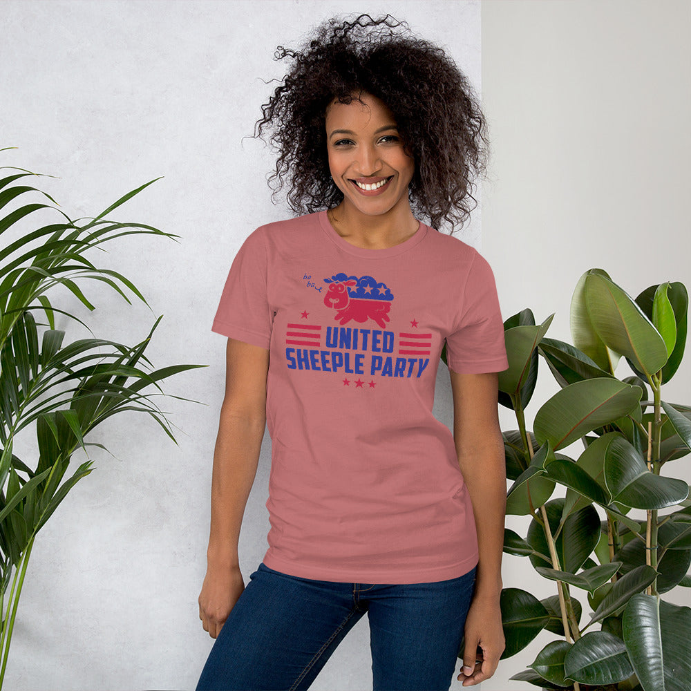 united sheeple party (cute) short-sleeve unisex t-shirt