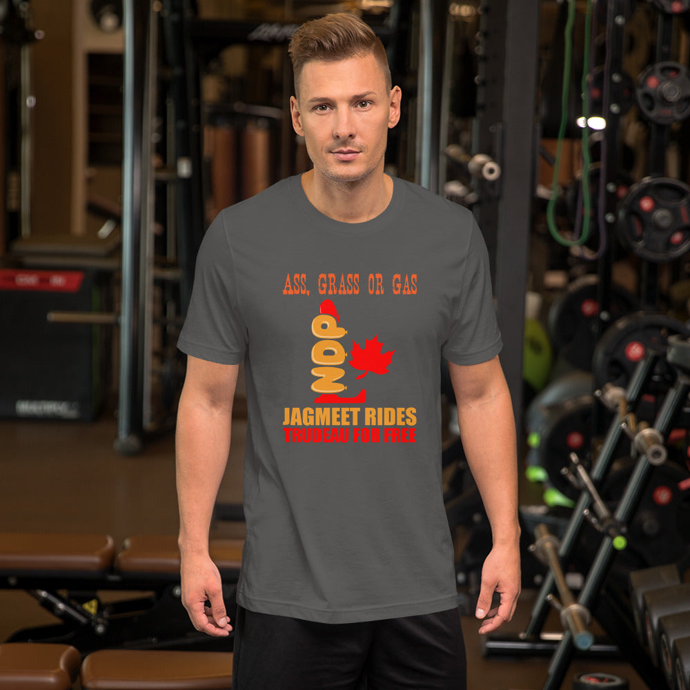 jagmeet rides jt for free - unisex t-shirt