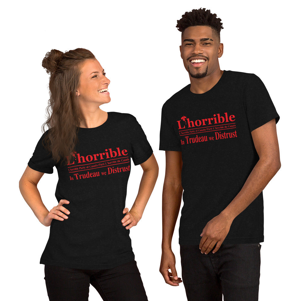 l'horrible unisex t-shirt