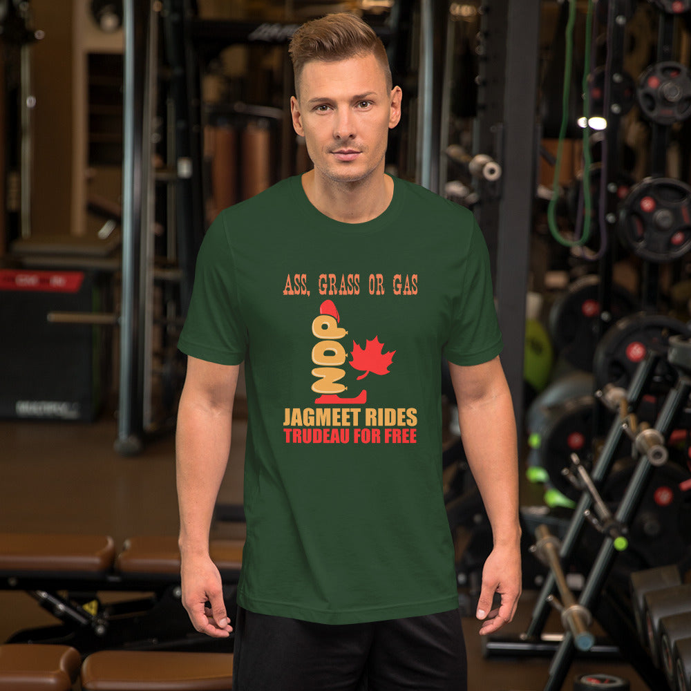 jagmeet rides jt for free - unisex t-shirt