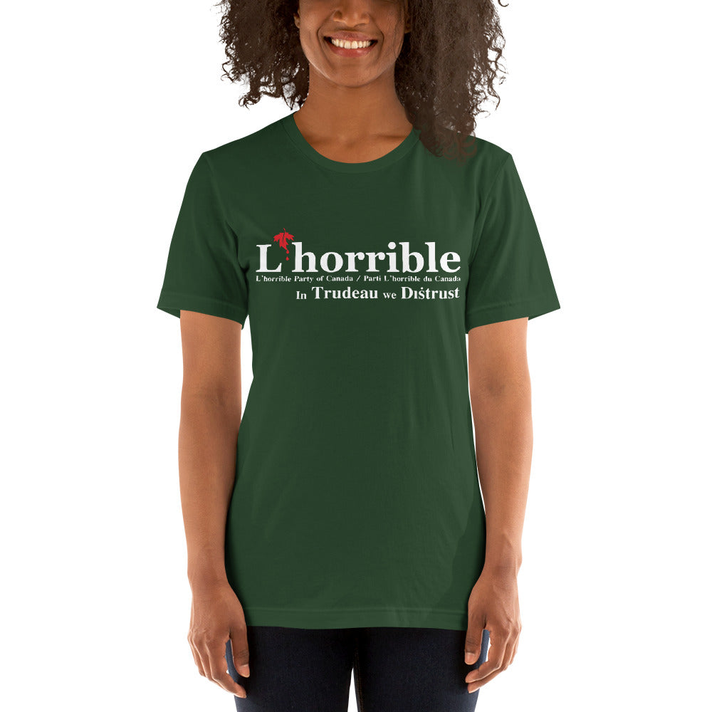 l'horrible party of canada - unisex t-shirt