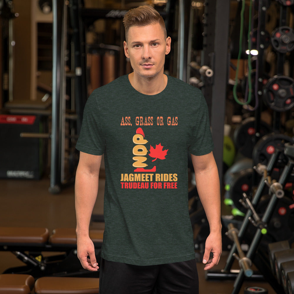 jagmeet rides jt for free - unisex t-shirt