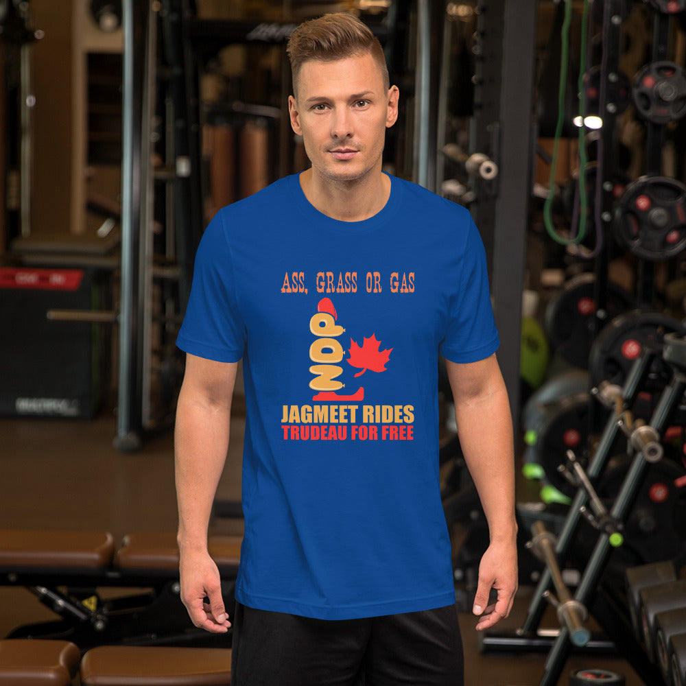 jagmeet rides jt for free - unisex t-shirt