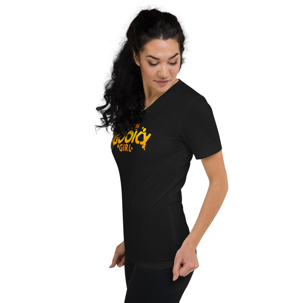 gooky girl (sticky) v-neck t-shirt