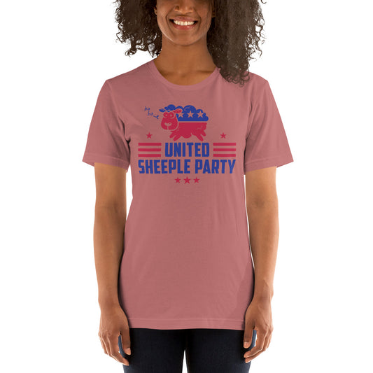 United Sheeple Party (Cute) Short-Sleeve Unisex T-Shirt